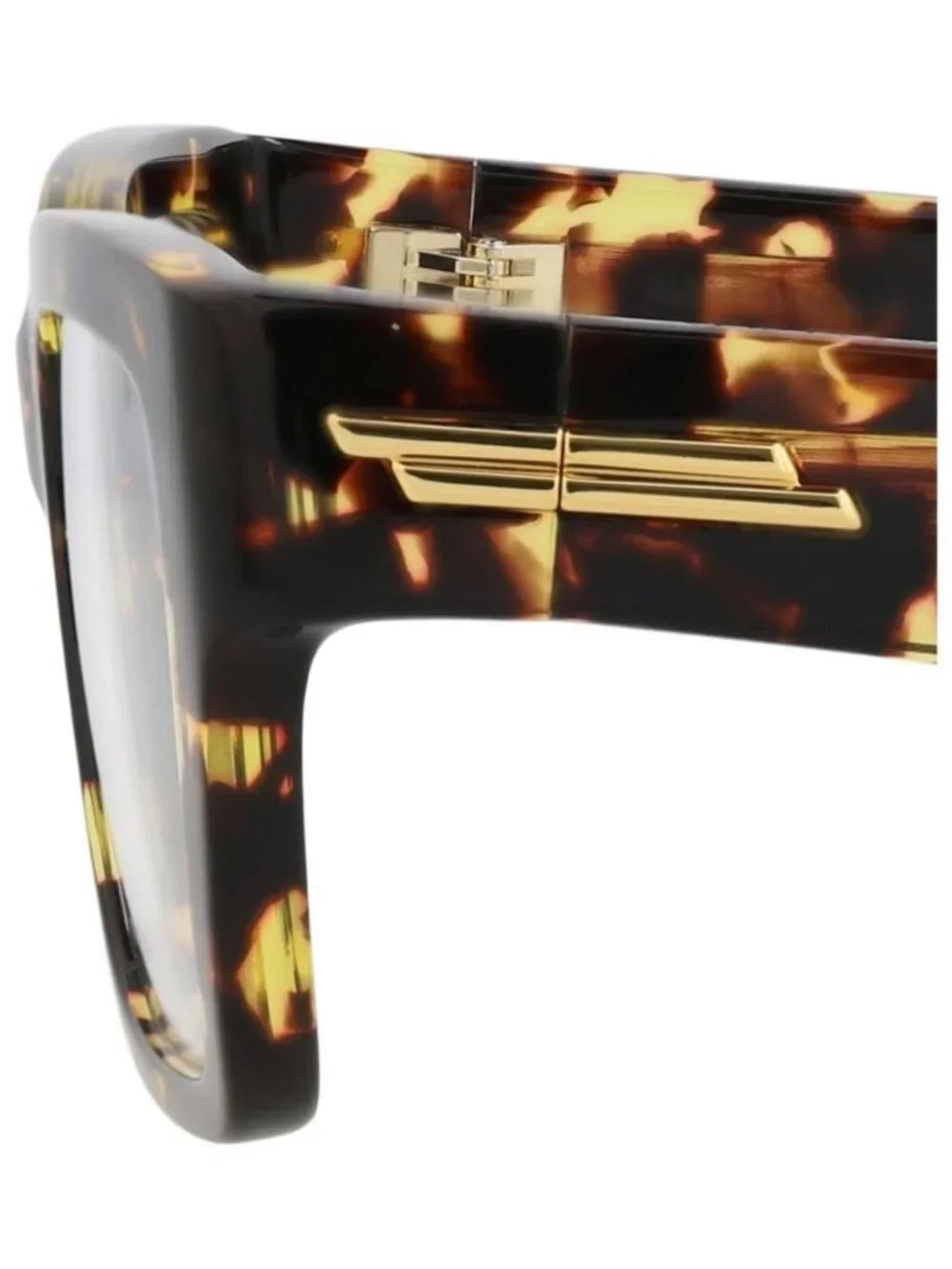 New Bottega Veneta Womens Square/Rectangle Havana Havana Transparent Fashion Des